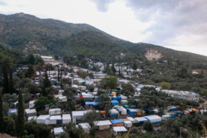 The camp above Vathy town on Samos